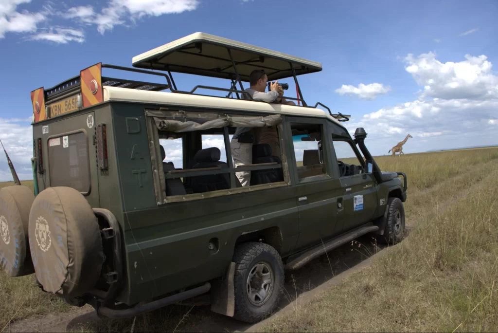 Game drive vehicle for Masai Mara Safari