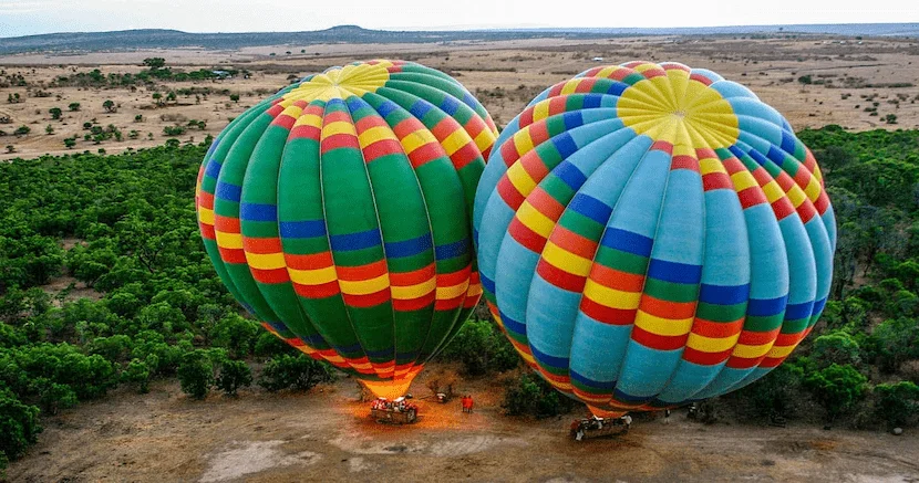 Hot air balloon safari package