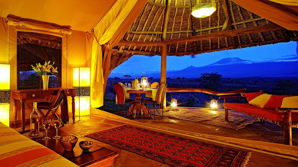 Luxury lodges in Amboseli National Park
