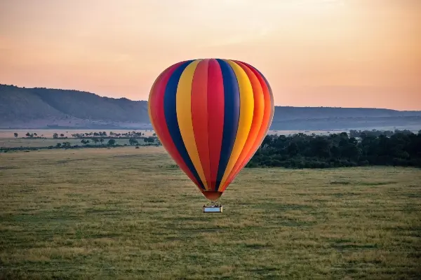 A hot air balloon ride is a must-have on any luxury safari