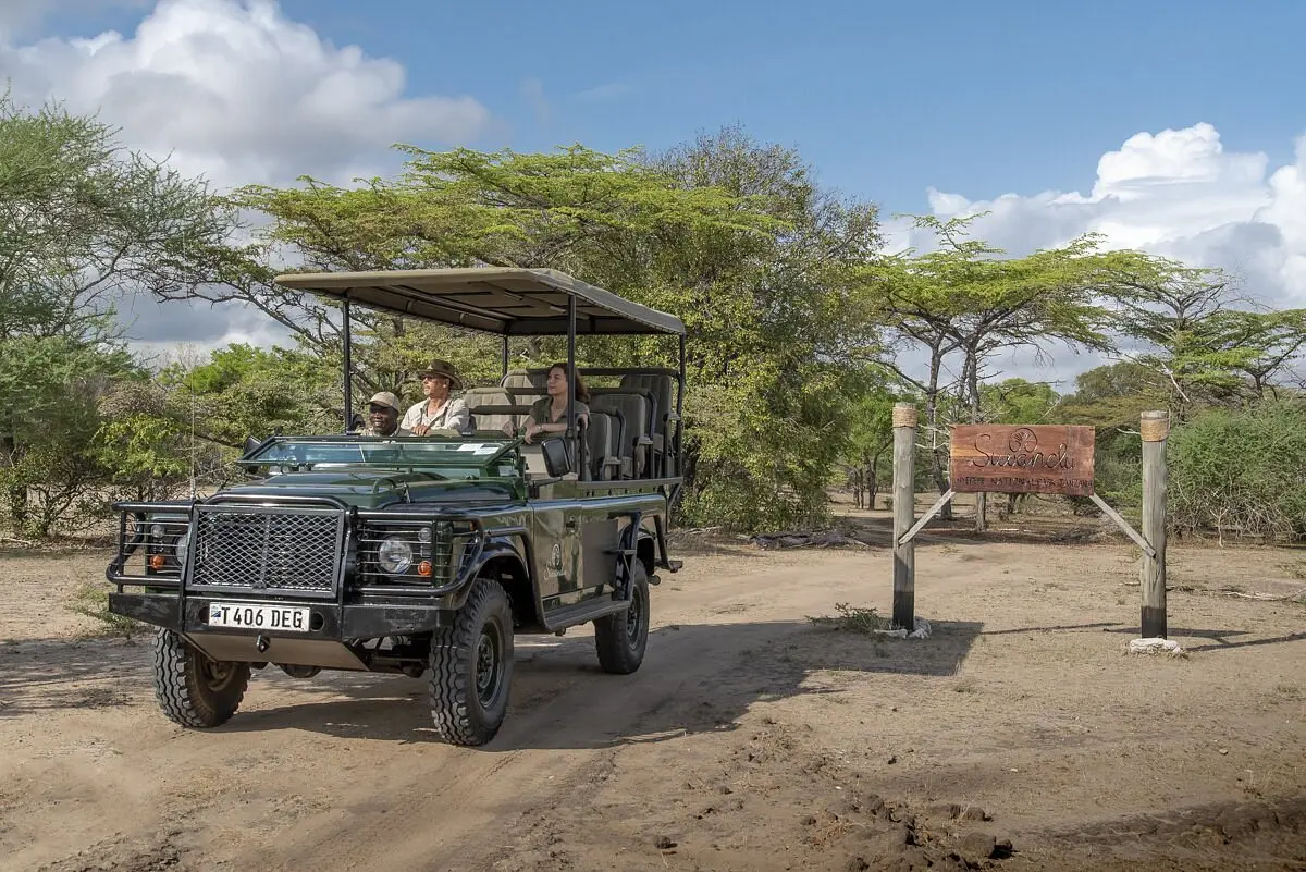 Our guests during game drives in Serengeti National Park.