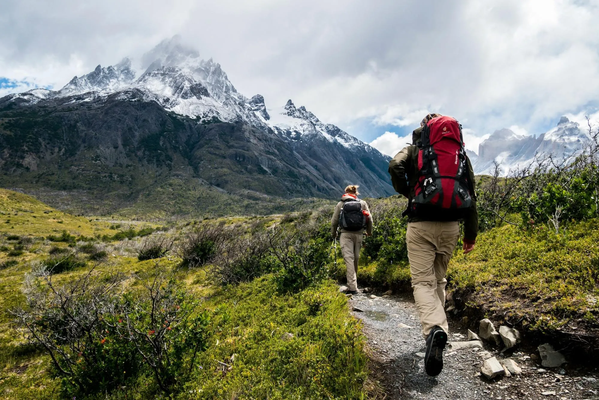 Backpack Hiking and Trekking in Tanzania.